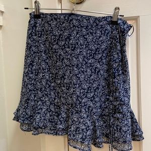 High rise mini skirt